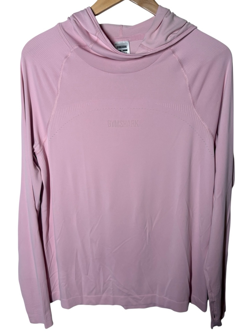 Women's GYMSHARK Breeze Lightweight Seamless Hoodie M Pink